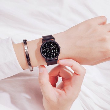 韓版休閑十二星座硅膠手表男女學生生日禮物韓版潮流閨蜜情侶手表