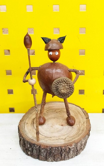 海盜船長-果實種子藝術創作