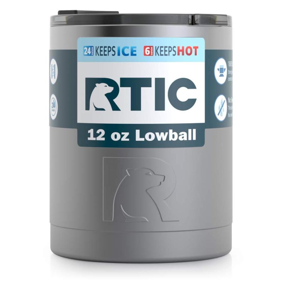 RTIC 12OZ LOWBALL TUMBLER VACUUM INSULATED (GRAPHITE)