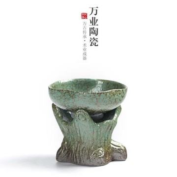 陶瓷茶漏斗茶濾創意陶瓷過濾網茶葉茶隔茶渣過濾網器功夫茶具配件