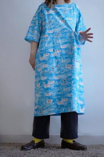 鴨鴨天鵝船長版洋裝