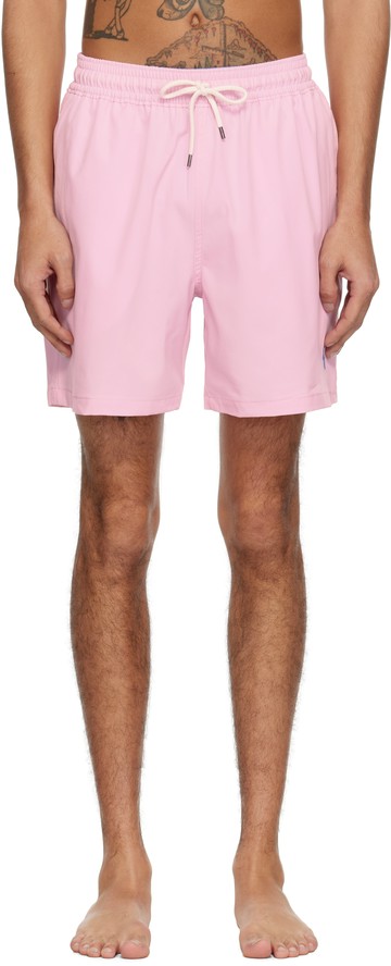 Polo Ralph Lauren 粉色 5.75-Inch Traveler Classic 泳裤