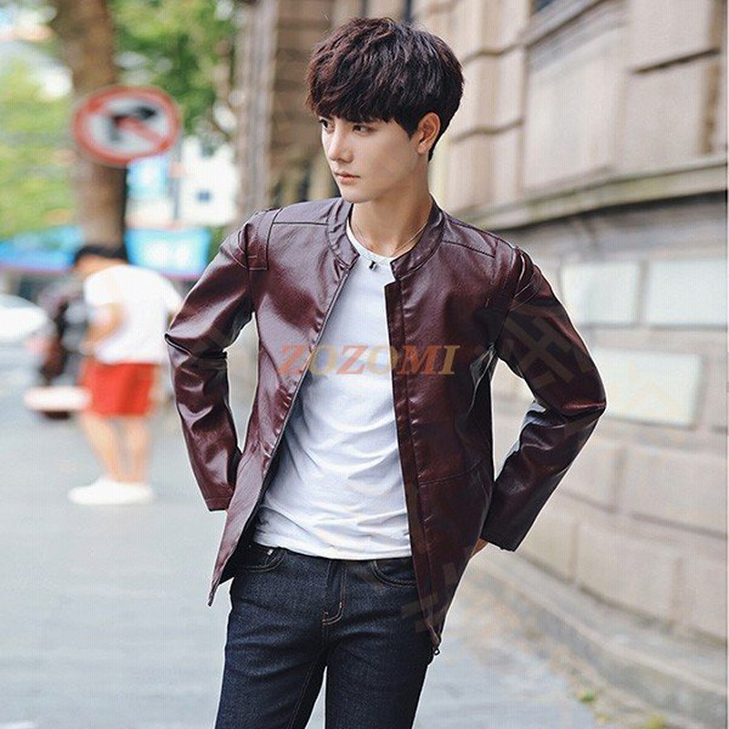 ヴィジョン ストリートウェア レザージャケット バイクウェア 革ジャン メンズ 秋冬服 アウター Pu 防寒 防風 耐磨 ファッション スリム カジュアル ビジネス 通販 Lineポイント最大get Lineショッピング