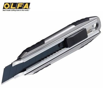 日本好設計獎OLFA壓鑄鋁合金METAL PRO超強握把大型美工刀MXP-AL(自動鎖定18mm刀片;附掛洞)GOOD DESIGN AWARD PRODUCT切割刀