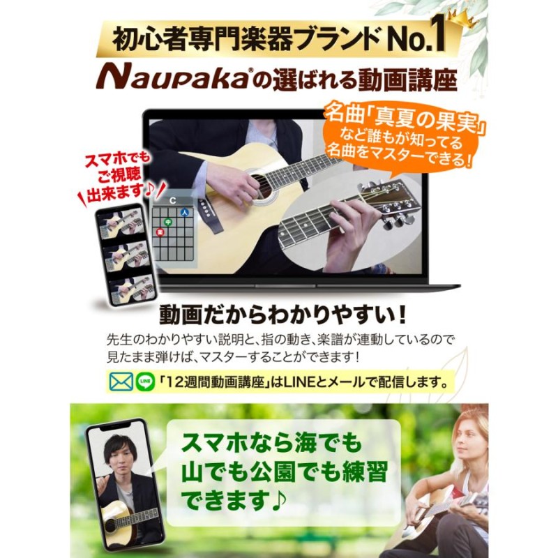 アコースティックギター アコギ 初心者 セット 12点 【12週間