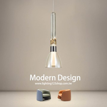 LED 3W+3W 三色光電鍍玻璃吊燈  F43-52-190-2