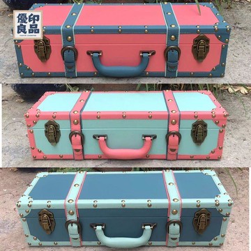 免運 收納箱 復古收納箱 手提箱 木箱 長條手提箱復古木箱BJD外出箱睡箱子攝影道具箱可定制工廠現貨直銷 全館折扣 特惠/新品特價 5y75