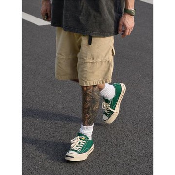 Broshood Bros AFFD 2024春夏 日系寬松工裝做舊破壞休閑短褲