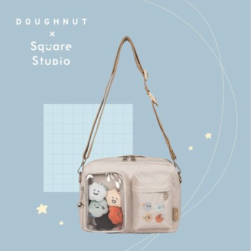 【DOUGHNUT】Square Studio方坊聯名 9.7吋 Satchel曬娃包 側背包 大容量 痛包