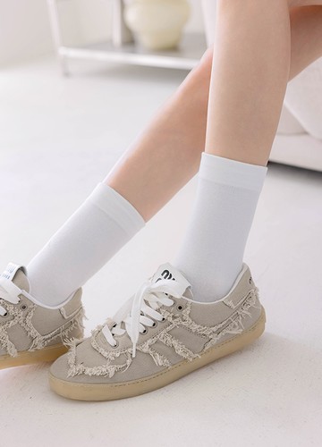 基本黑白小短襪