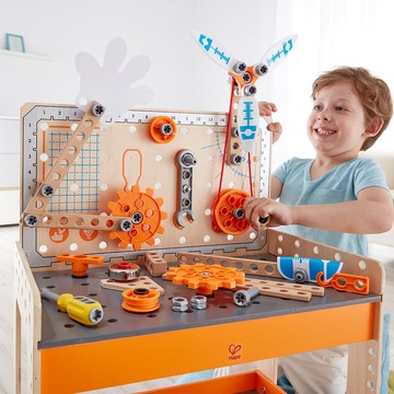 【禮物】德國Hape 豪華科學工作台 (STEAM)