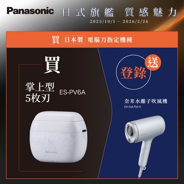 Panasonic國際牌 日製旗艦掌上型五枚刃電鬍刀 ES-PV6A