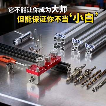💖臺灣-熱賣💖瑞圖鋁材攻鑽一體機鋁型材打孔攻絲輔助器螺栓連接diy鋁型材工具06z6