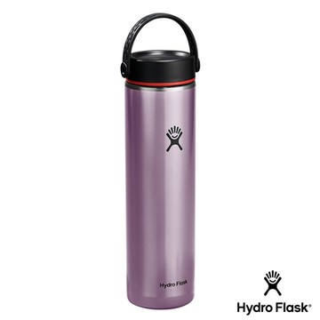 Hydro Flask 官方旗艦 24oz/709ml 輕量寬口提環保溫瓶 水晶紫
