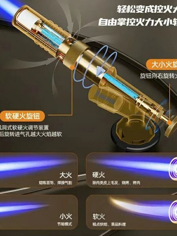 高檔全銅家用燒豬毛噴火槍卡式氣噴槍燒黃金電子點火器耐用型槍頭