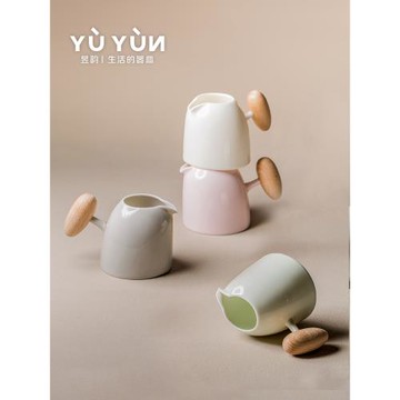 咖啡分享壺 家用陶瓷咖啡壺日式手沖壺純色小清新辦公室咖啡器具