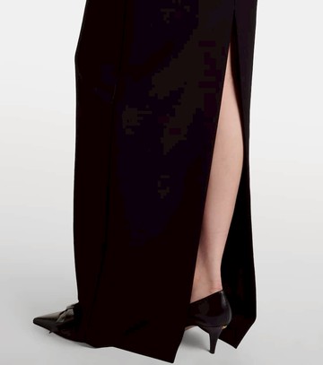 Roland Mouret Floral-appliqué crêpe gown