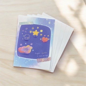 【原創設計】閃耀－單面明信片/萬用卡/卡片