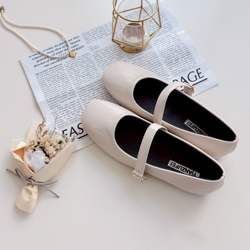 素面方頭細帶平底瑪莉珍鞋 ND266032【現貨】