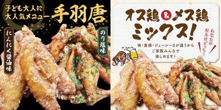 028-34 揚げるだけ！黒さつま鶏手羽唐用2種セット