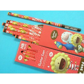 奶油獅好朋友鉛筆NO.170 HB三角塗頭鉛筆(紅色版.奶油獅)/(60)一箱/ 6小盒入(一小盒12支入)【APP滿額下單4%點數(單一帳號最高1000點)】7/31止