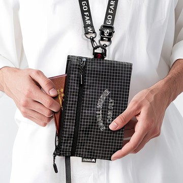 全新RFID防盜刷護照證件收納包 掛脖隨身旅行護照夾多功能零錢包