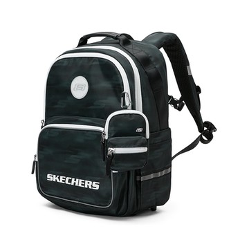 SKECHERS 童後背包_黑色迷幻暗影滿印 - L324K054-04CB