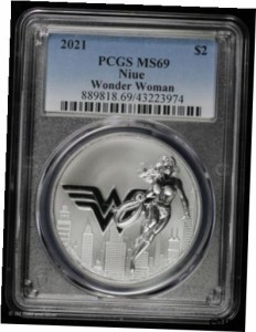 アンティークコイン NGC PCGS Niue Wonder Woman oz Silver MS Uncirculated BU