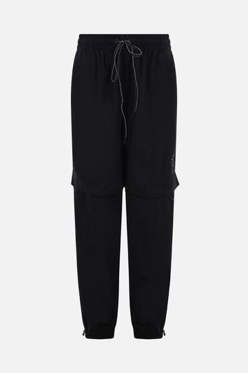 ADIDAS BY STELLA McCARTNEY logo printed recycled technical fabric joggers Woman