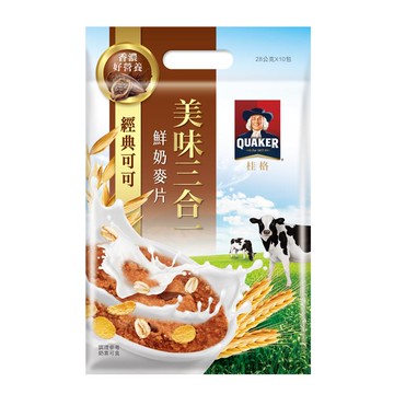 QUAKER桂格 美味三合一麥片經典可可