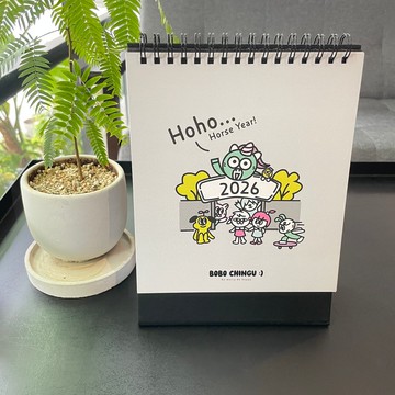 BOBO CHINGU :)  2026桌曆 馬年創意插畫