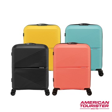 AMERICAN TOURISTER 美國旅行者 20吋AIRCONIC防潑水拉鍊PP硬殼TSA登機箱(多色可選)