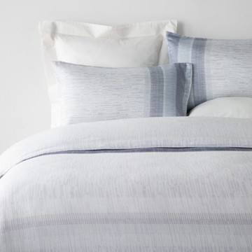 伊登天絲200織床包兩用被組加大 條紋覓海