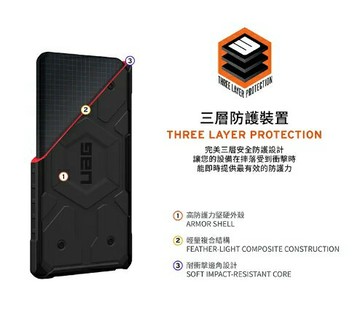 UAG Galaxy S23 FE 耐衝擊保護殼-黑