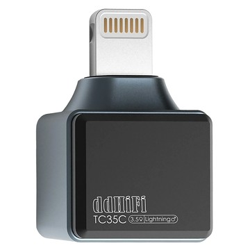 ddHiFi 蘋果耳機iphone轉接頭 Lightning  3.5mm  黑色  1個