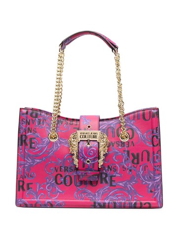 Versace Jeans Couture - barocco print tote bag - women - Polyester/Polyester/Polyurethane - One Size - Pink