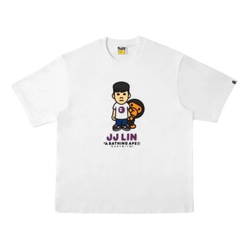 BAPE X JJ LIN BABY MILO T-SHIRT WHITE