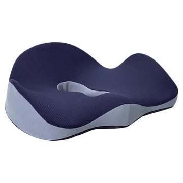 HONDONI 新款9D全包裹式美臀記憶舒壓坐墊 透氣舒適減壓 5秒慢回彈  藍色  49x41x15cm