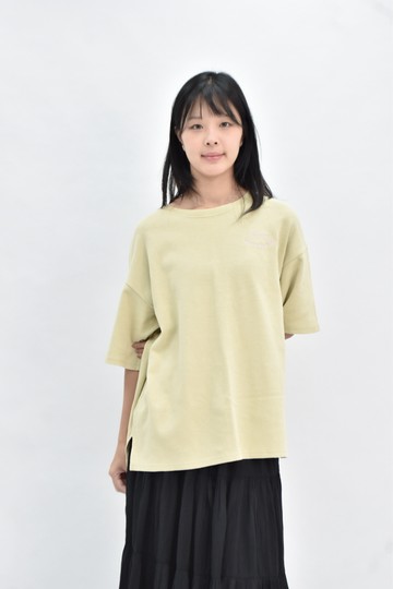 (2XL) mercci22 落肩綠色短袖上衣