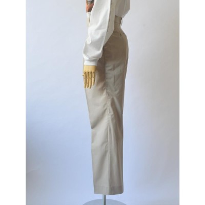 JANE SMITH ジェーンスミス 20SS 日本製 SIDELINE THREE TUCK PANTS サイドライン3タックパンツ 20SPT-#216L 34 BEIGE ボトムス【新古品】【JANE SMITH】