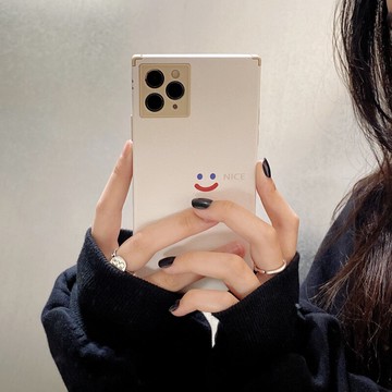 簡約韓風笑臉適用iphone12pro max蘋果11手機殼x/xs/xr女7/8plus皮紋軟殼ins日韓個性創意全包邊防摔保護套