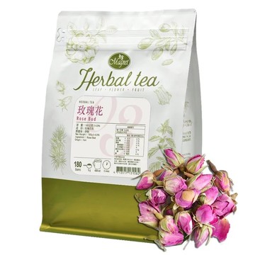 *效期特價*曼寧花草茶 玫瑰花 (整朵)180g/包 有效期限：2025.10.28-【良鎂咖啡精品館】