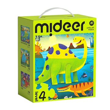 mideer - mideer 進階式拼圖-恐龍世界(LEVEL 4) MD-1484