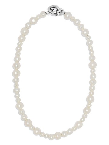 MAOR - Perlina sterling-silver necklace - men - Pearl/Sterling Silver - One Size - White
