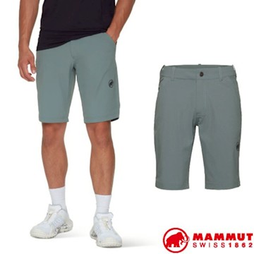【MAMMUT 長毛象】男 Hiking V Shorts 多功能彈性透氣登山健行短褲_1023-01150-00789 地層灰藍