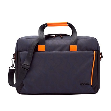 戰地迷彩系列 商務手提公事包-黑迷彩-設有15.6吋筆電夾層