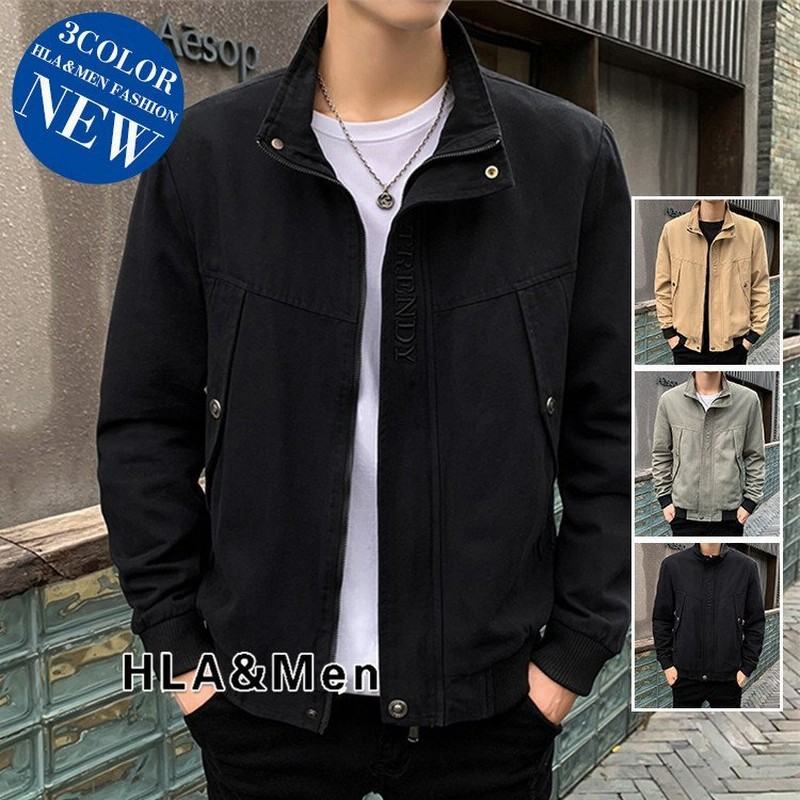 スイングトップ メンズ 紳士服 ジャケット ブルゾン スタンドカラー ジップジャケット 通勤 通販 Lineポイント最大get Lineショッピング