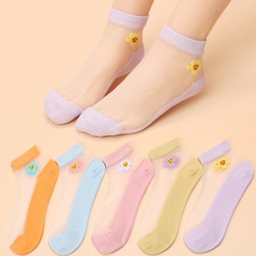 襪子女短襪絲襪淺口低幫透明船襪冰絲可愛少女心時尚百搭夏季薄款
