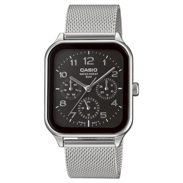 CASIO 卡西歐 MTP-M306M-1AV 經典設計 三眼 日期顯示 時尚風格腕錶 黑面 34mm