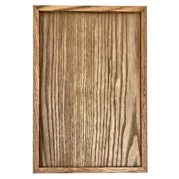 雅福家居 日式托盤 橡木款 28x19x2cm  原木色  小(28 x 29cm)  1個